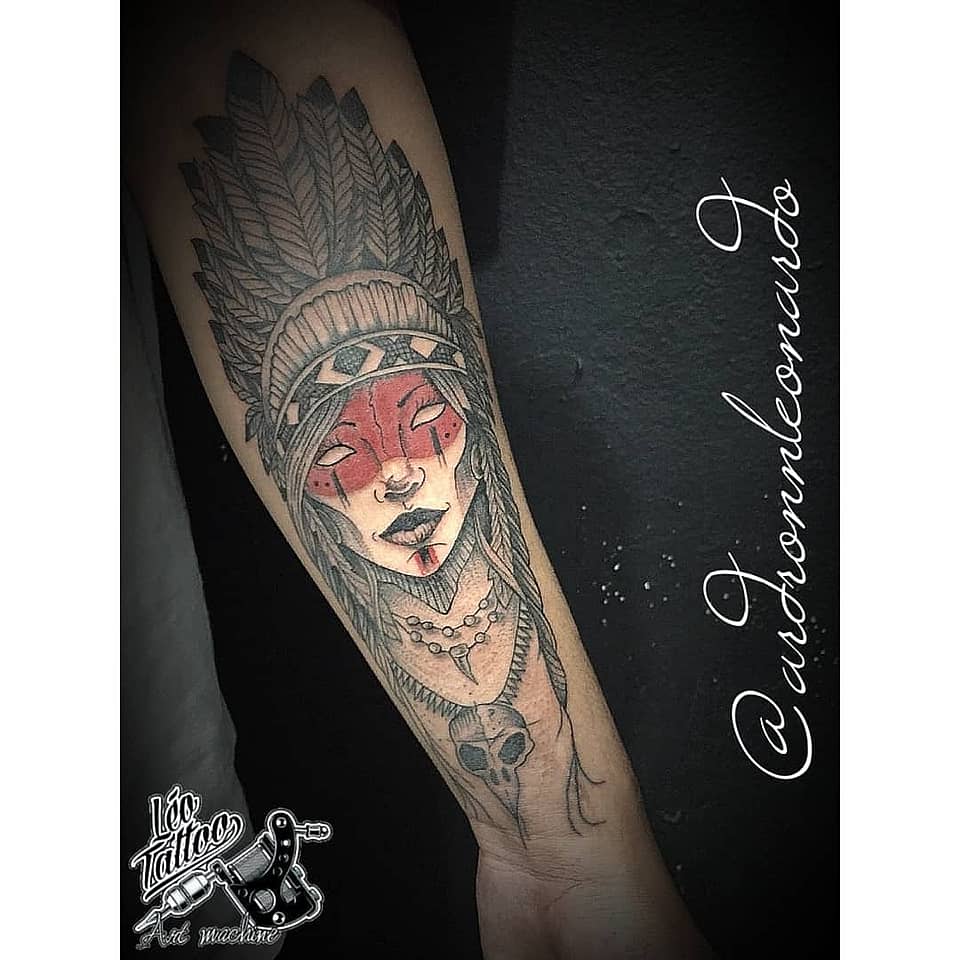 Headdressed Warrior Maiden