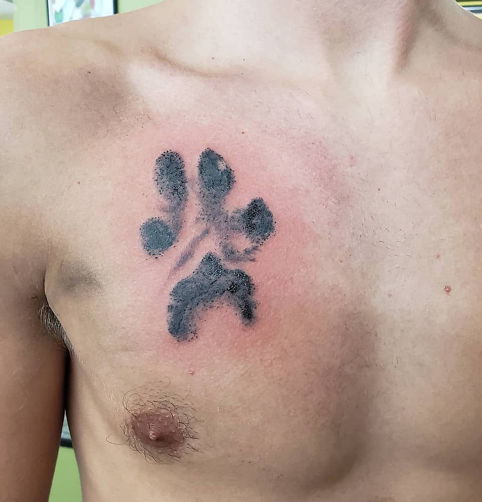 Heartside Paw Print