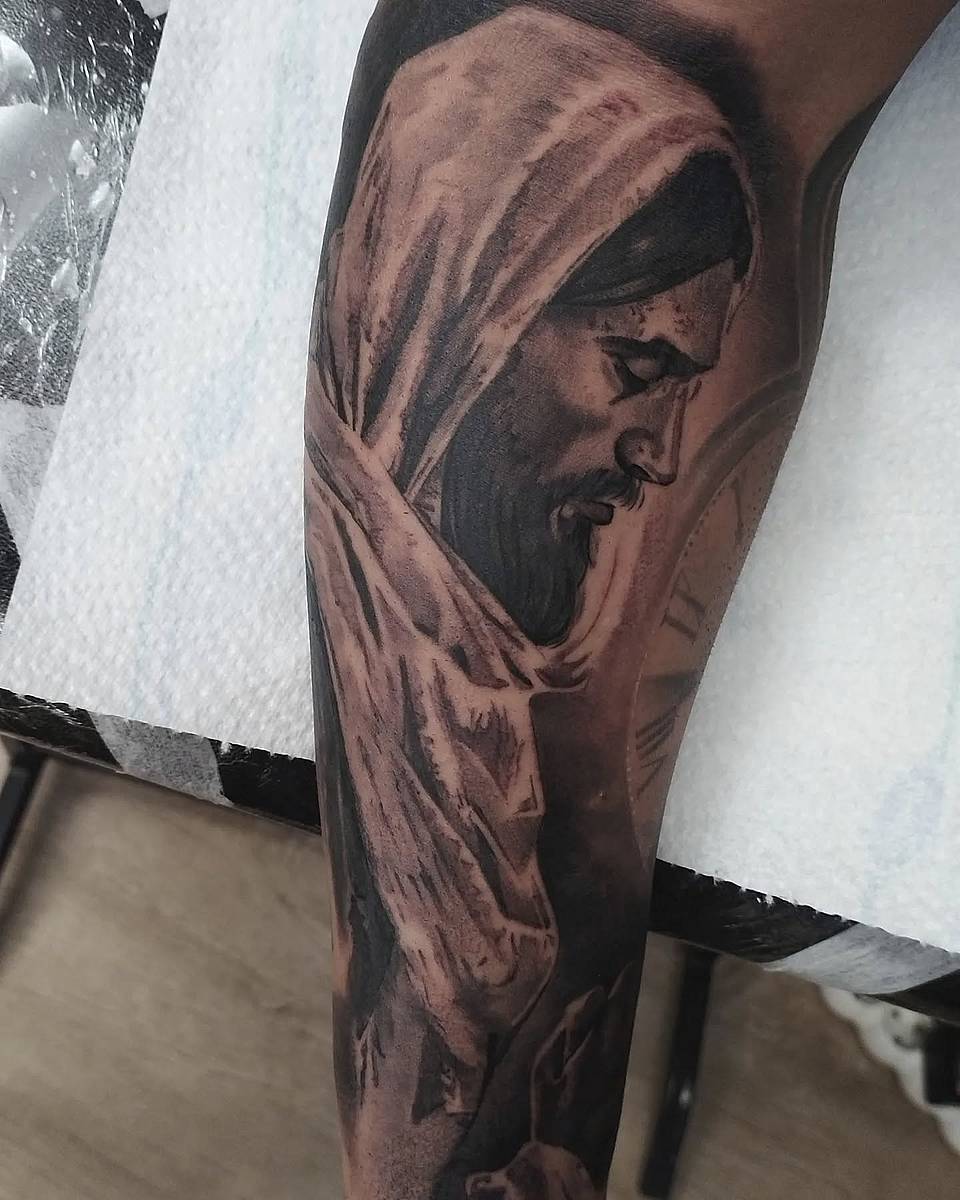 Hooded Christ Portrait
