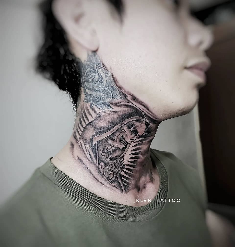 Hooded Grim Reaper Neck Piece
