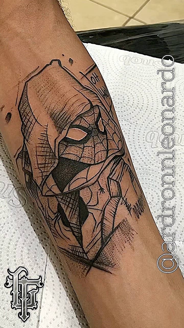 Hooded Spider-Man Portrait