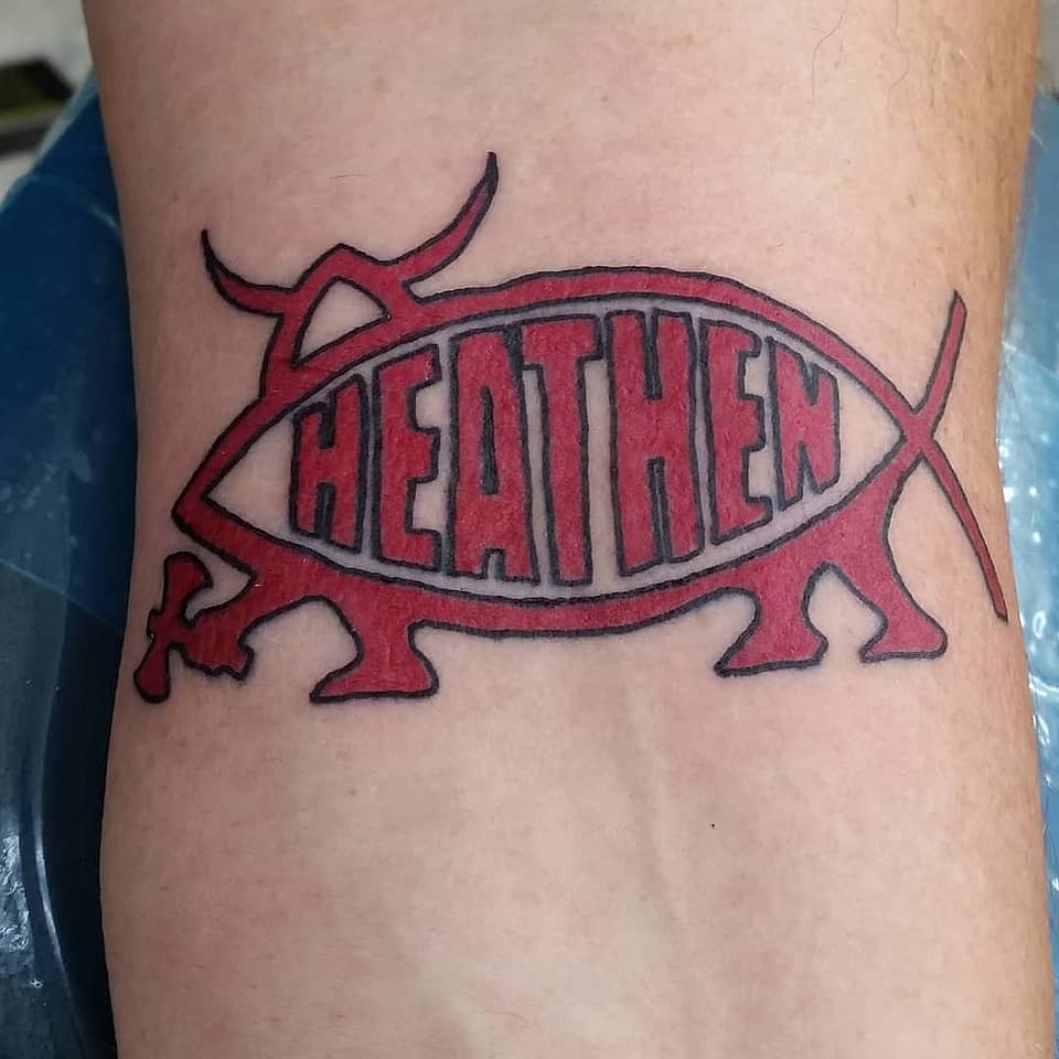 Horned Heathen Darwin Fish