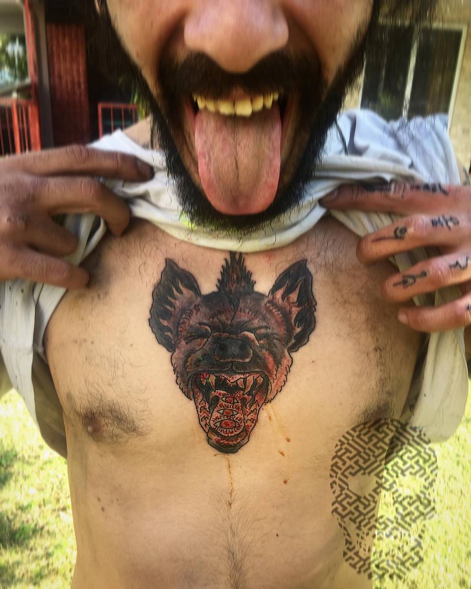 Howling Hyena with All-Seeing Tongue