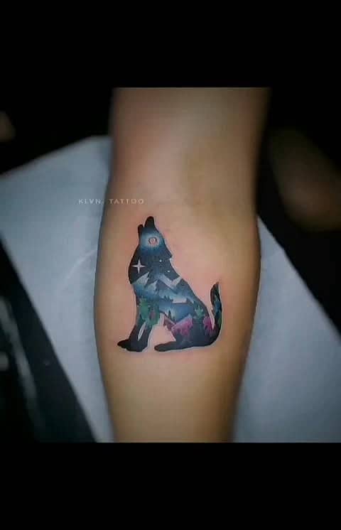 Howling Wolf Nightscape