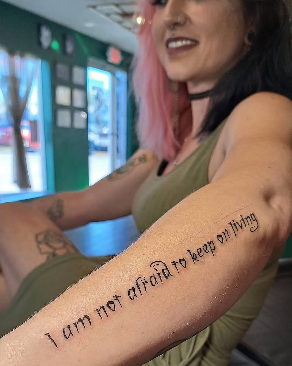 I Am Not Afraid Lyric Script