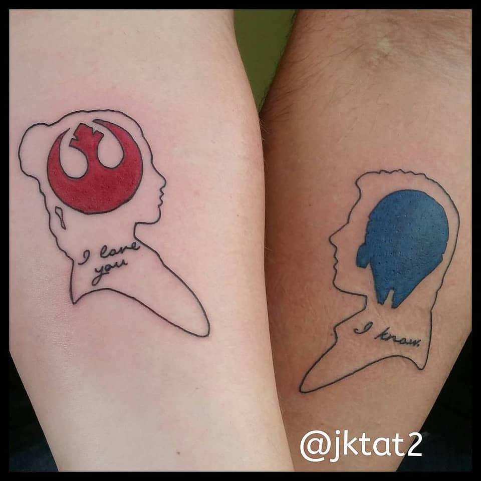 I Love You / I Know Star Wars Couple Silhouettes