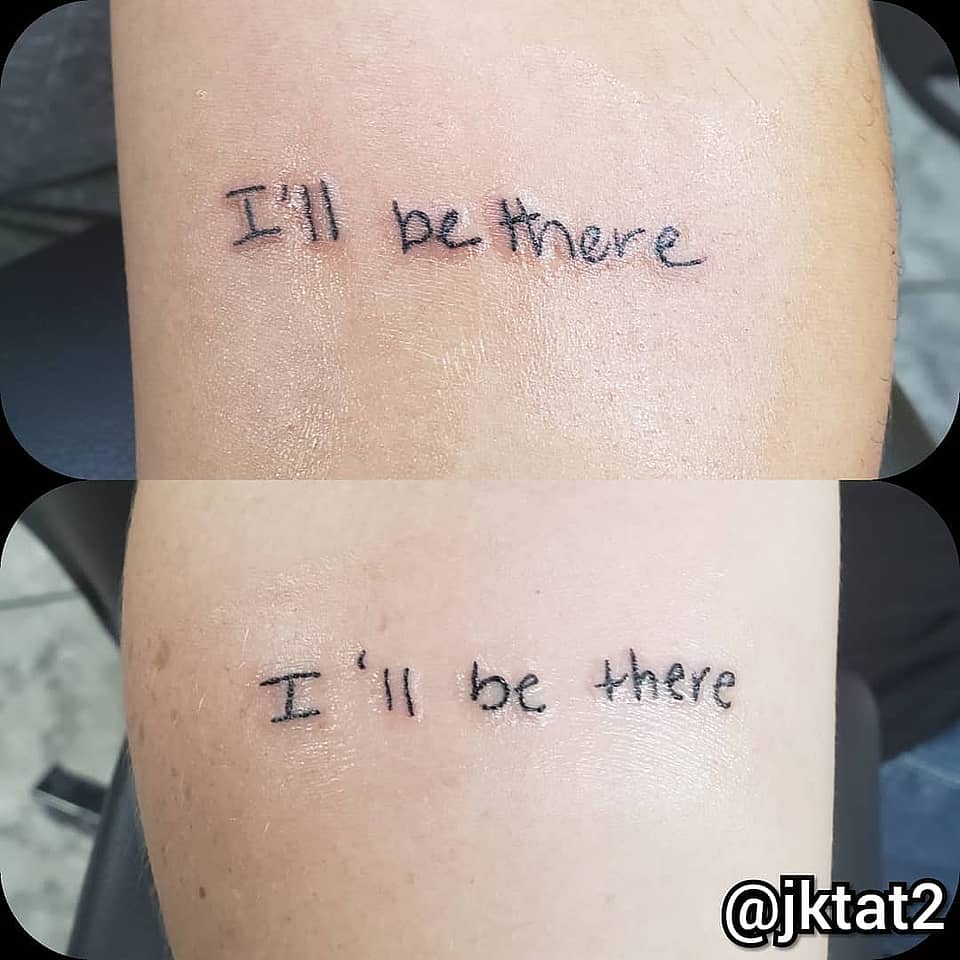 I'll Be There Handwritten