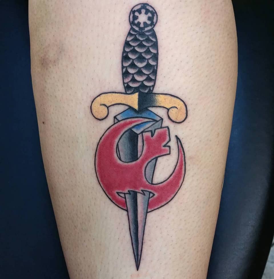 Imperial Dagger Through the Rebel Crest