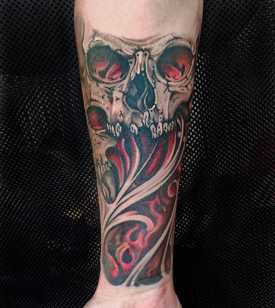 Inferno-Eyed Skull Flow