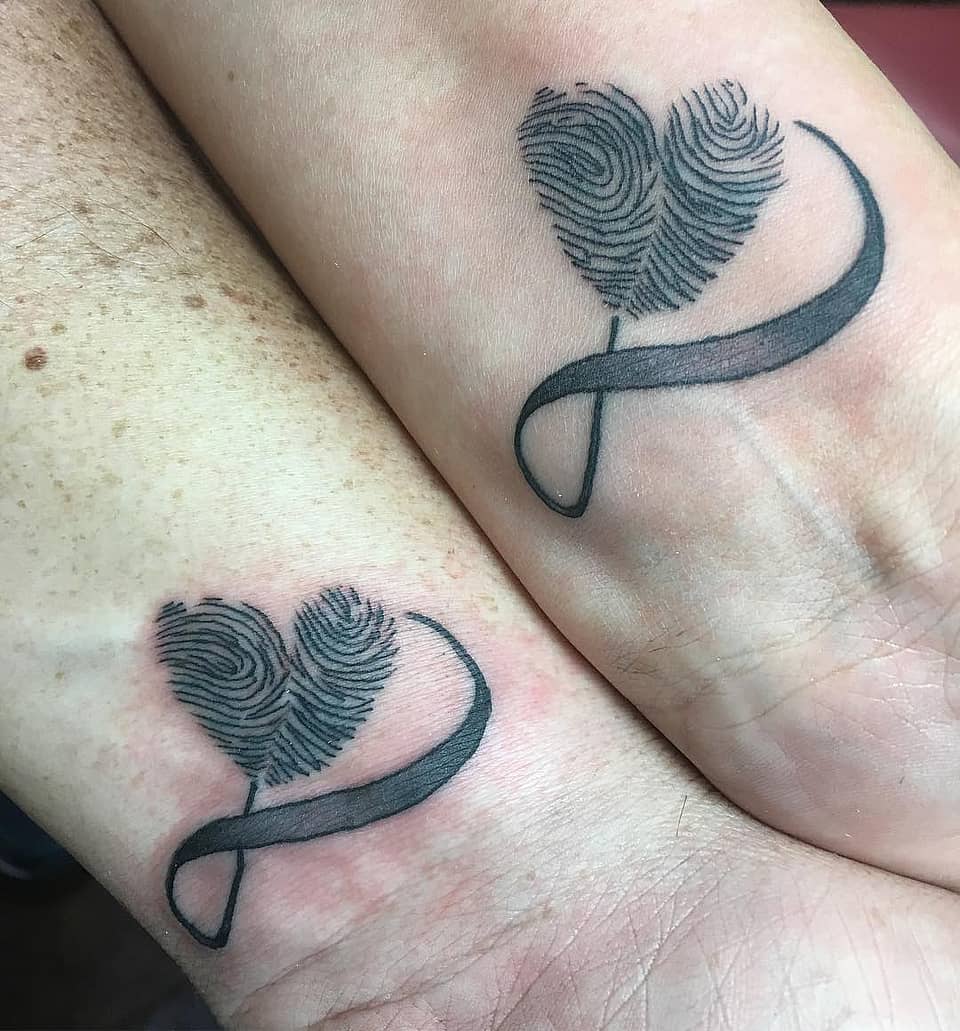 Infinity Heart Fingerprints