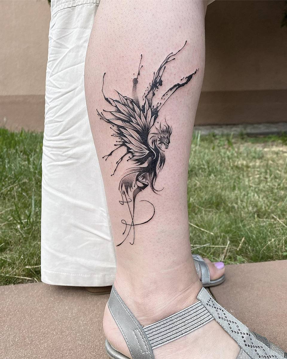 Ink-Splash Phoenix