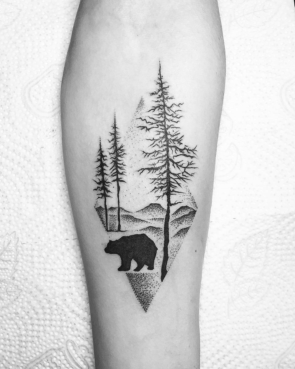 Inverted Triangle Forest Bear