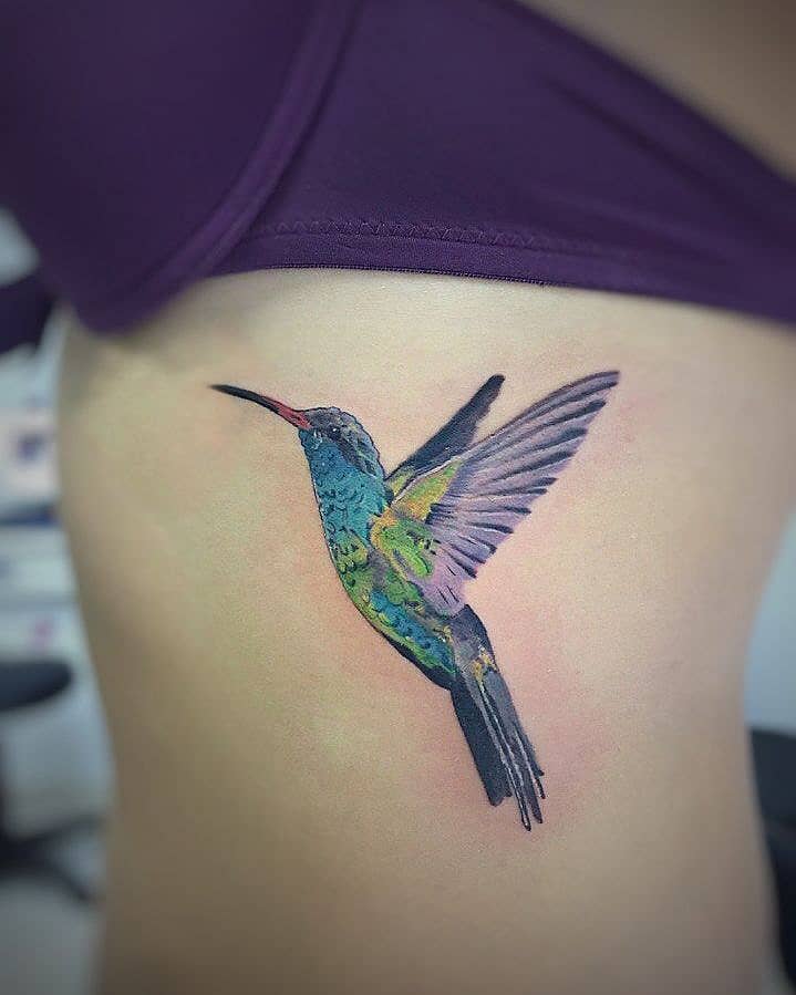 Iridescent Hummingbird in Flight