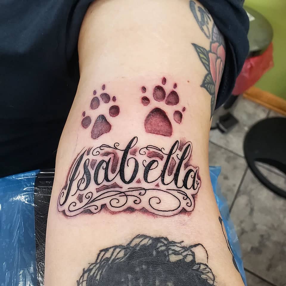 Isabella Paw Prints Tribute