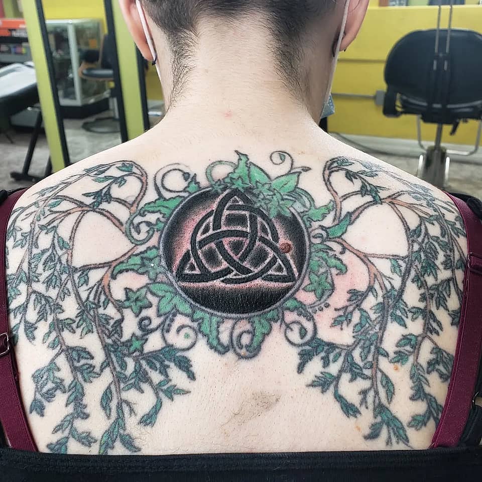 Ivy-Encircled Triquetra