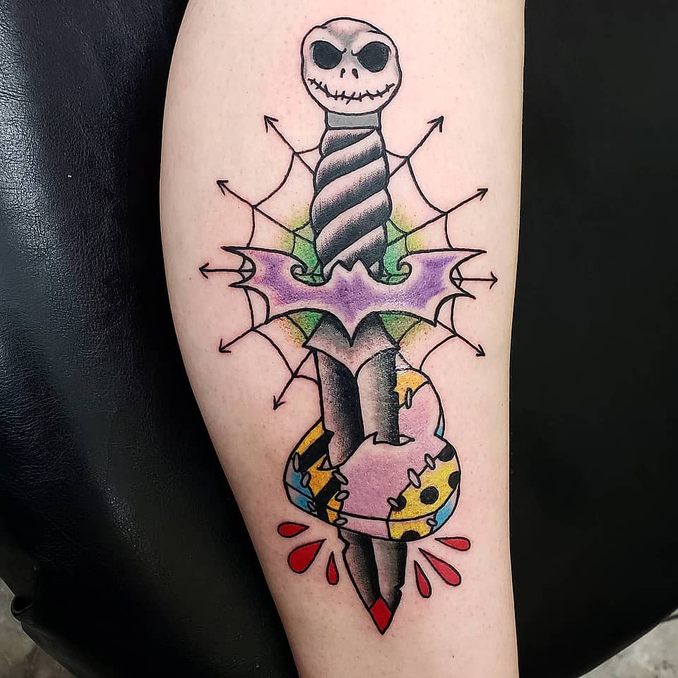 Jack Skellington Dagger Through Donut