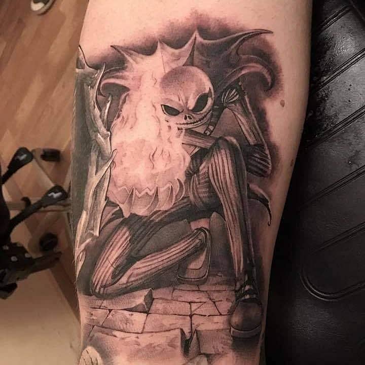 Jack Skellington — Flaming Pumpkin