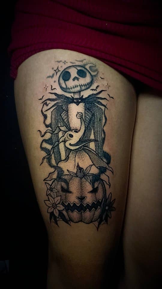 Jack Skellington Moonlit Pumpkin