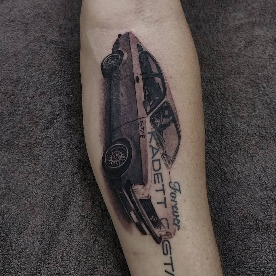 Kadett Car Portrait with 'Forever' Script