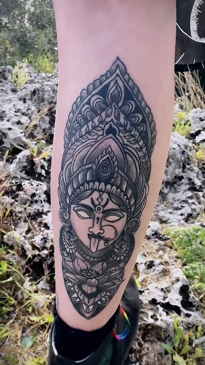 Kali Mandala with Lotus