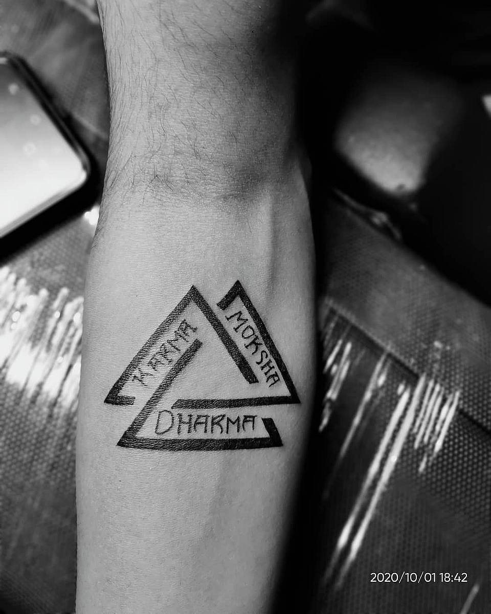 Karma Dharma Moksha Triangle