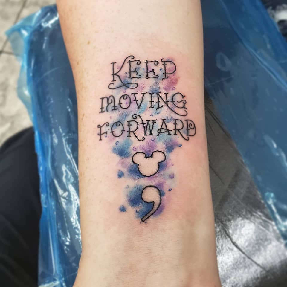 Keep Moving Forward with Mickey and Semicolon
