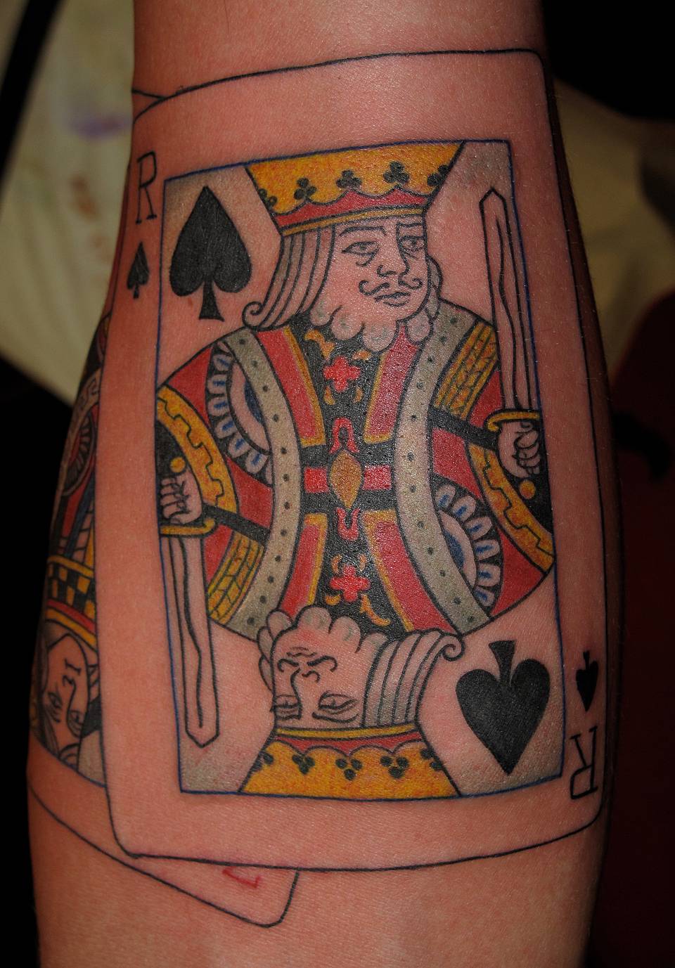 King of Spades Card Tattoo