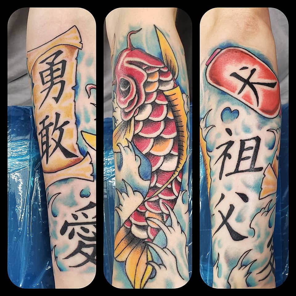 Koi of Courage, Love, and Ancestors