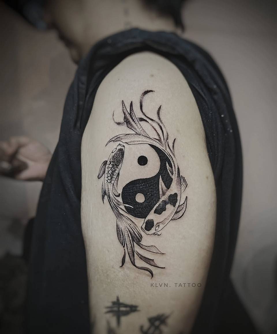 Koi Yin-Yang Embrace