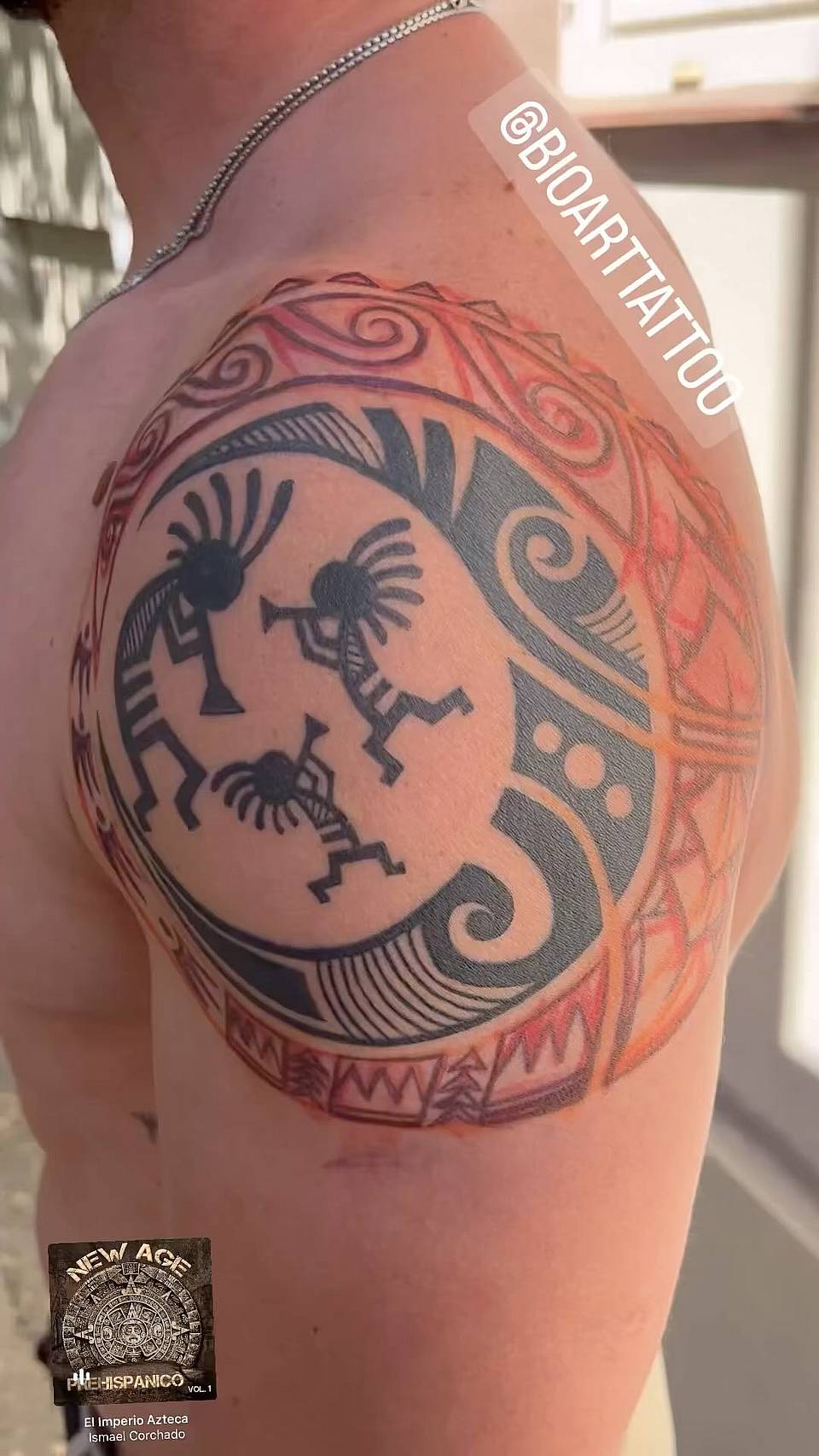 Kokopelli Tribal Shoulder Mandala
