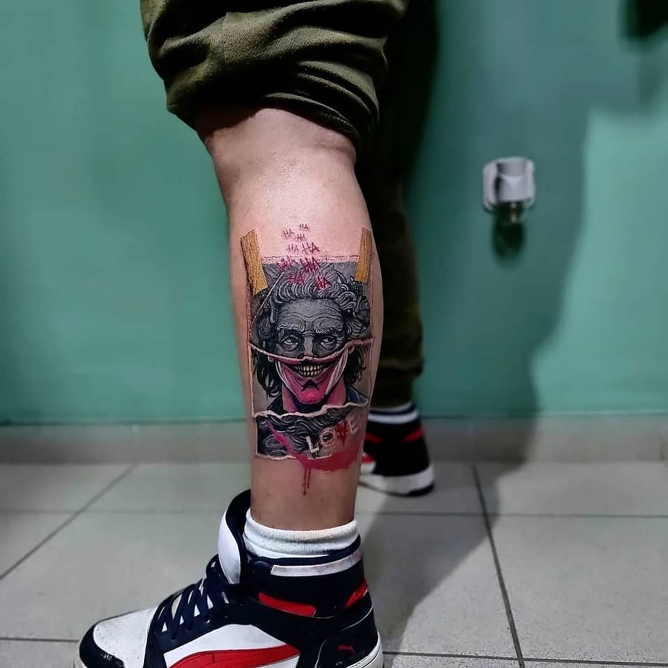 Laughing Chaos Joker Calf Piece