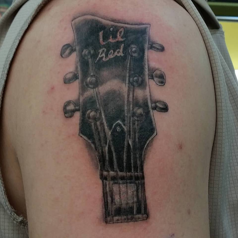 Lil Red Headstock Tribute