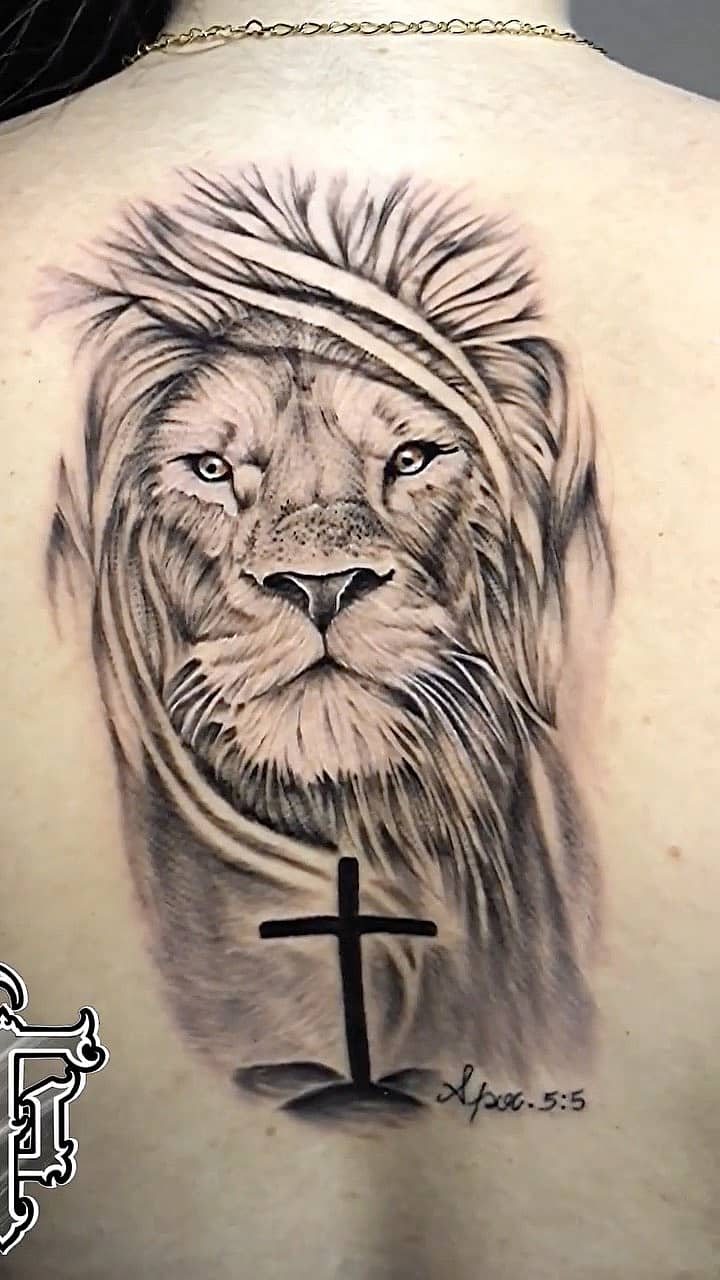 Lion of Judah with Cross
