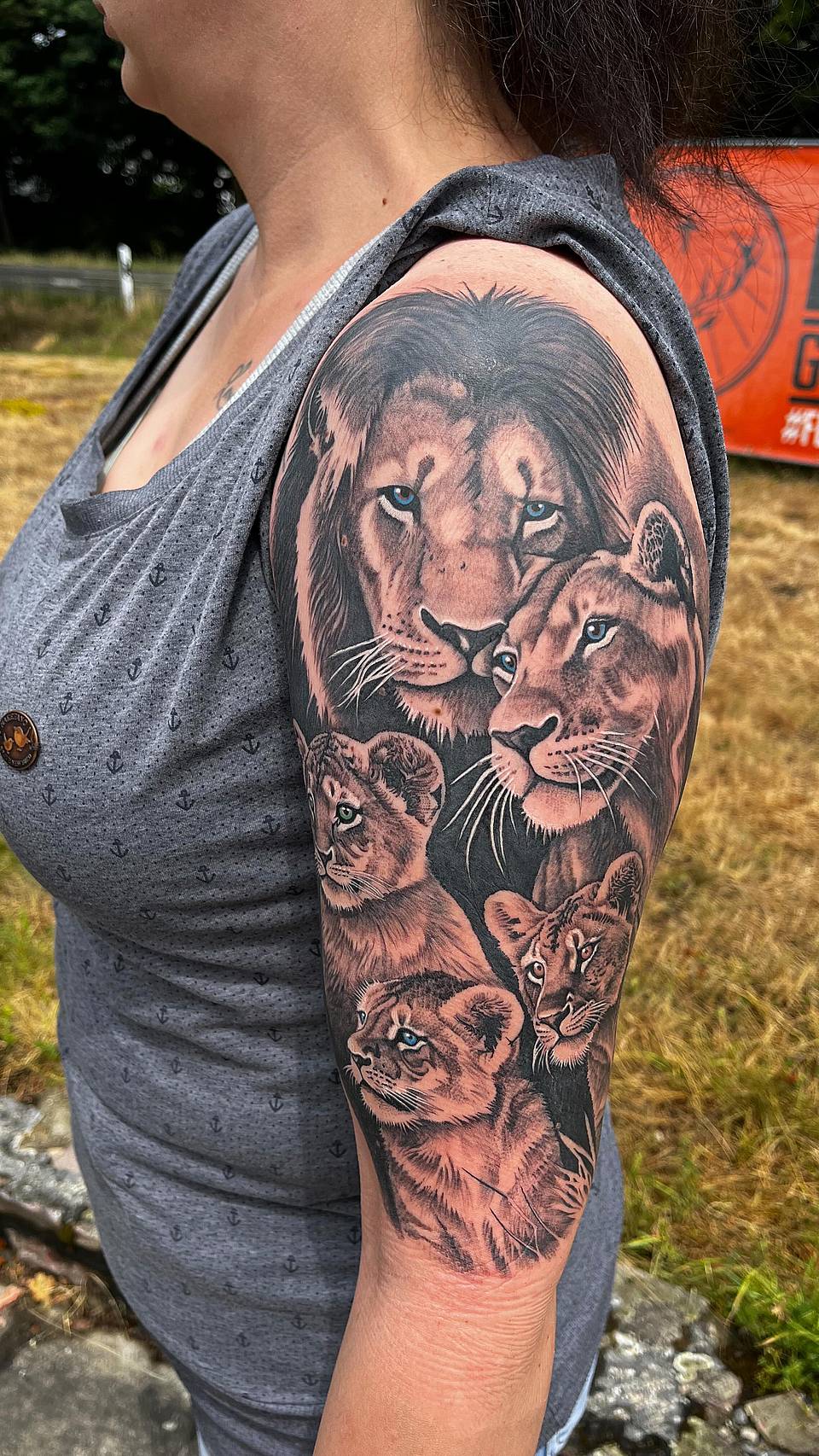 Lion Pride Family Portrait