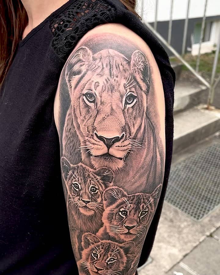 Lioness Family Portrait
