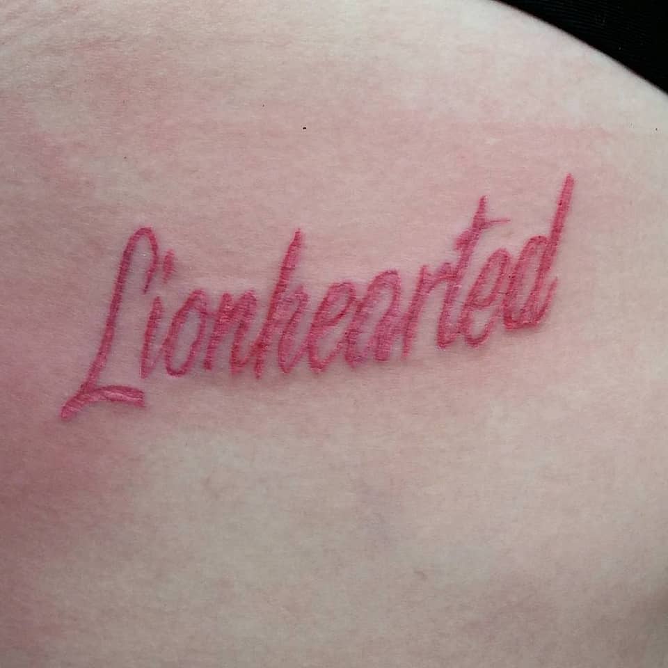 Lionhearted Pink Script