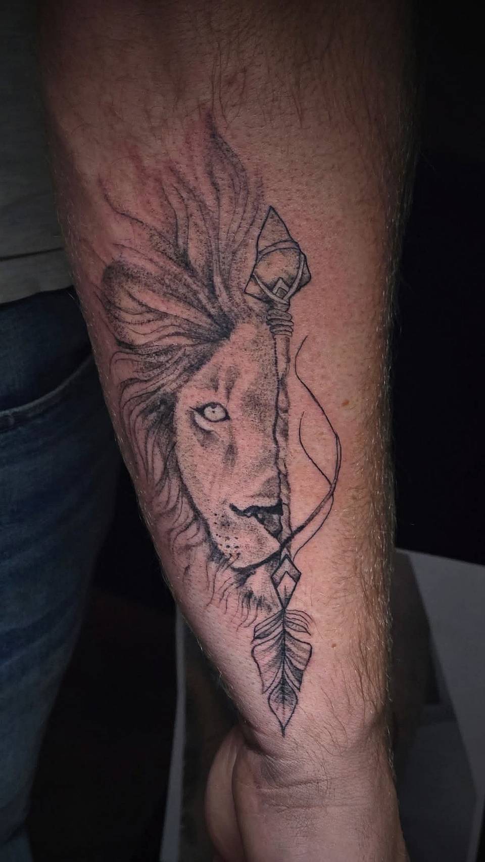 Lion's Gaze and Spear