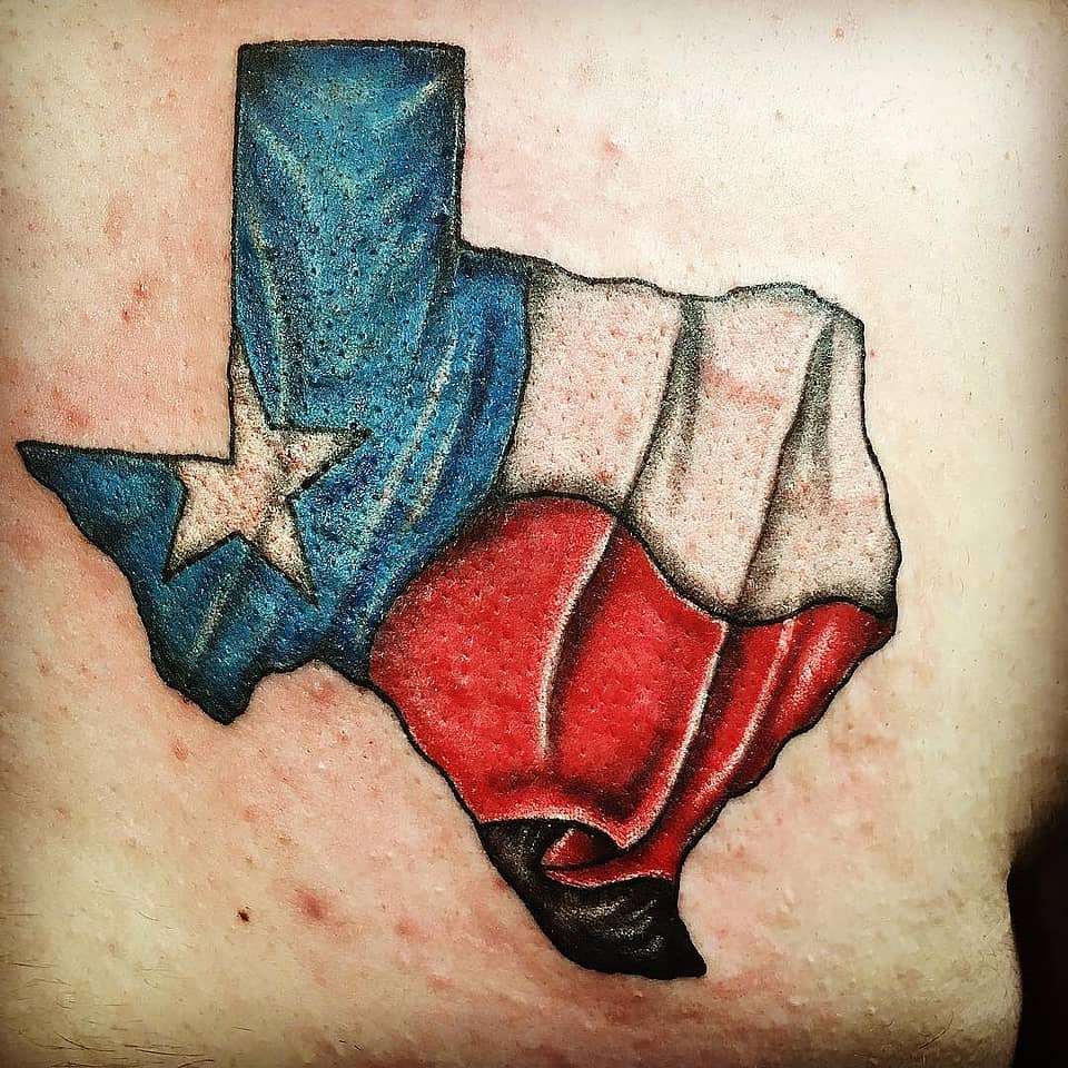 Lone Star State Flag Silhouette