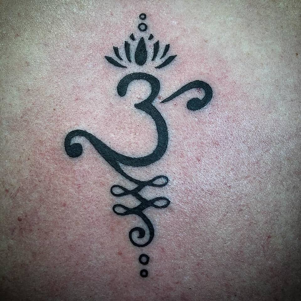 Lotus-Crowned Om Ornament