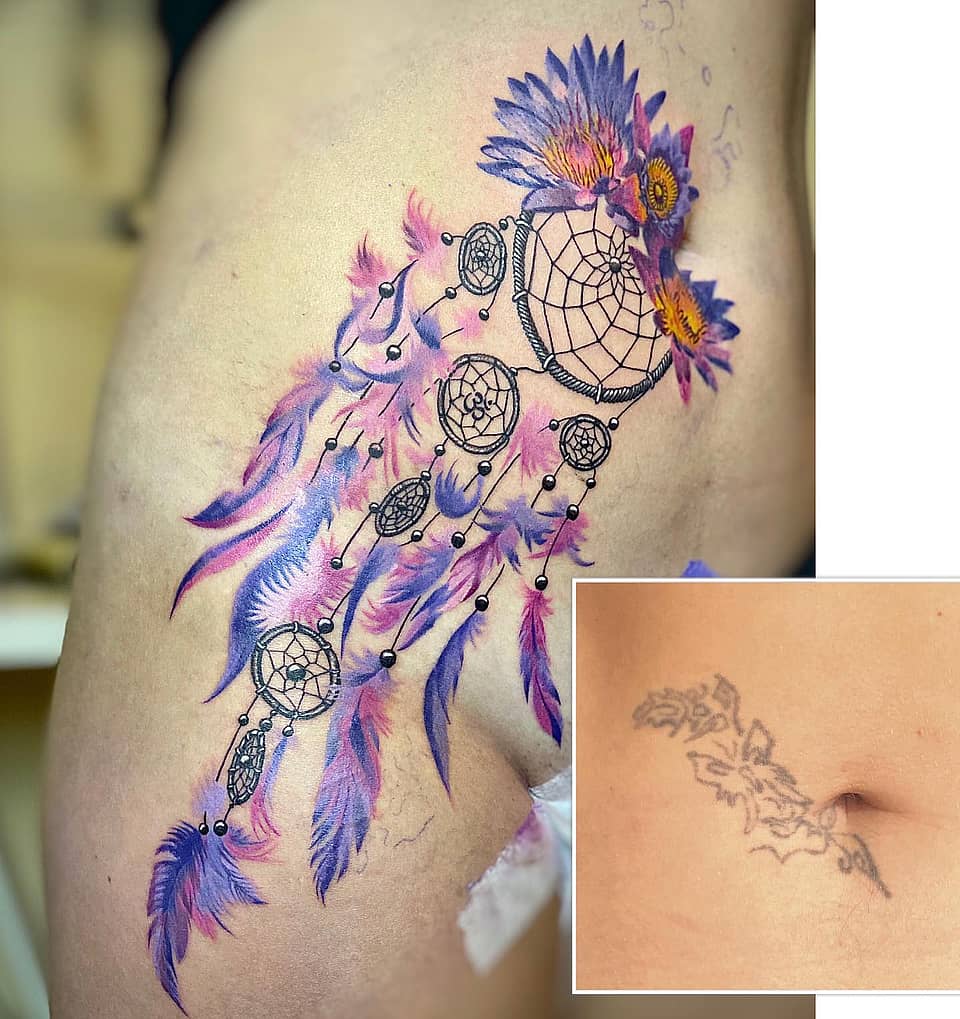 Lotus Dreamcatcher Sidepiece