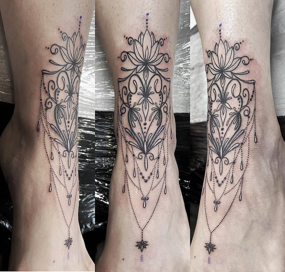 Lotus Filigree Anklet