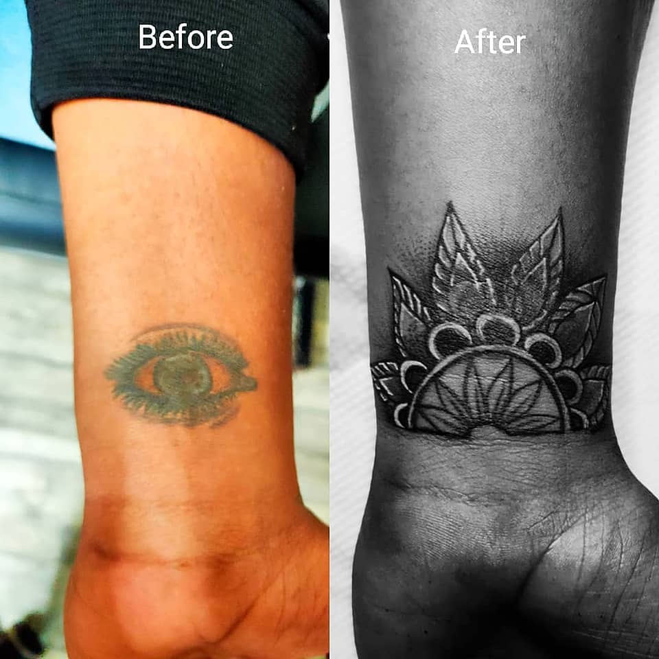 Lotus Mandala Wrist Cover-Up