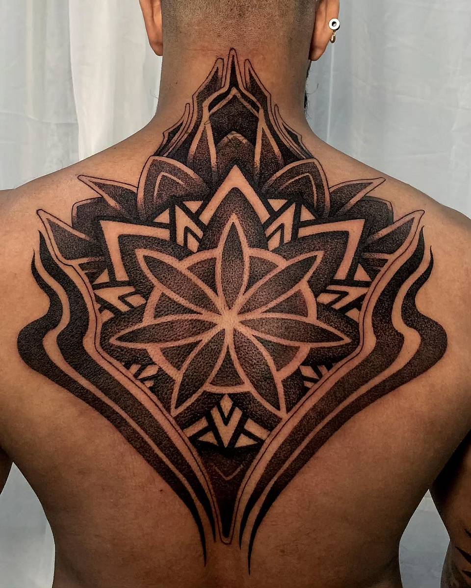 Lotus Star Mandala Backpiece