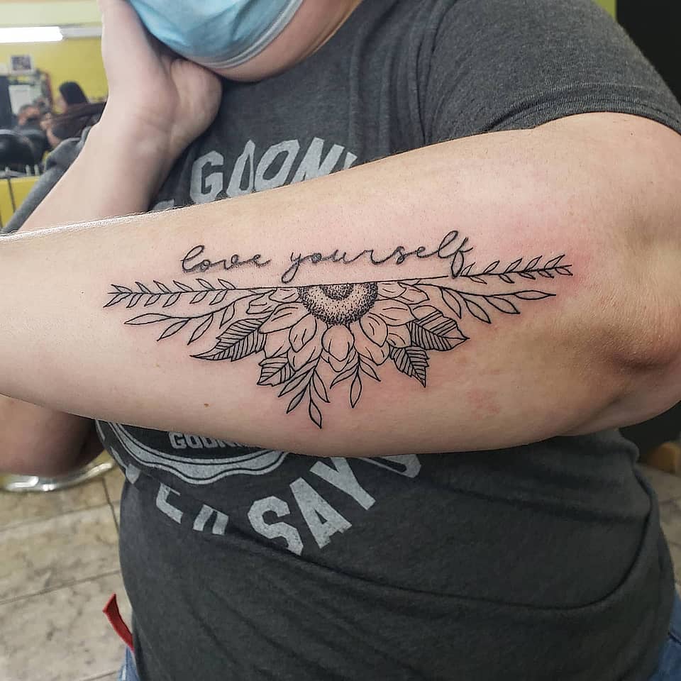 Love Yourself Sunflower