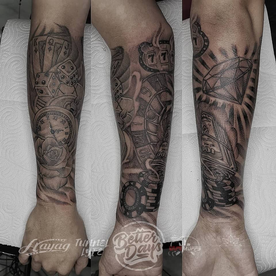 Luck, Time & Fortune Forearm