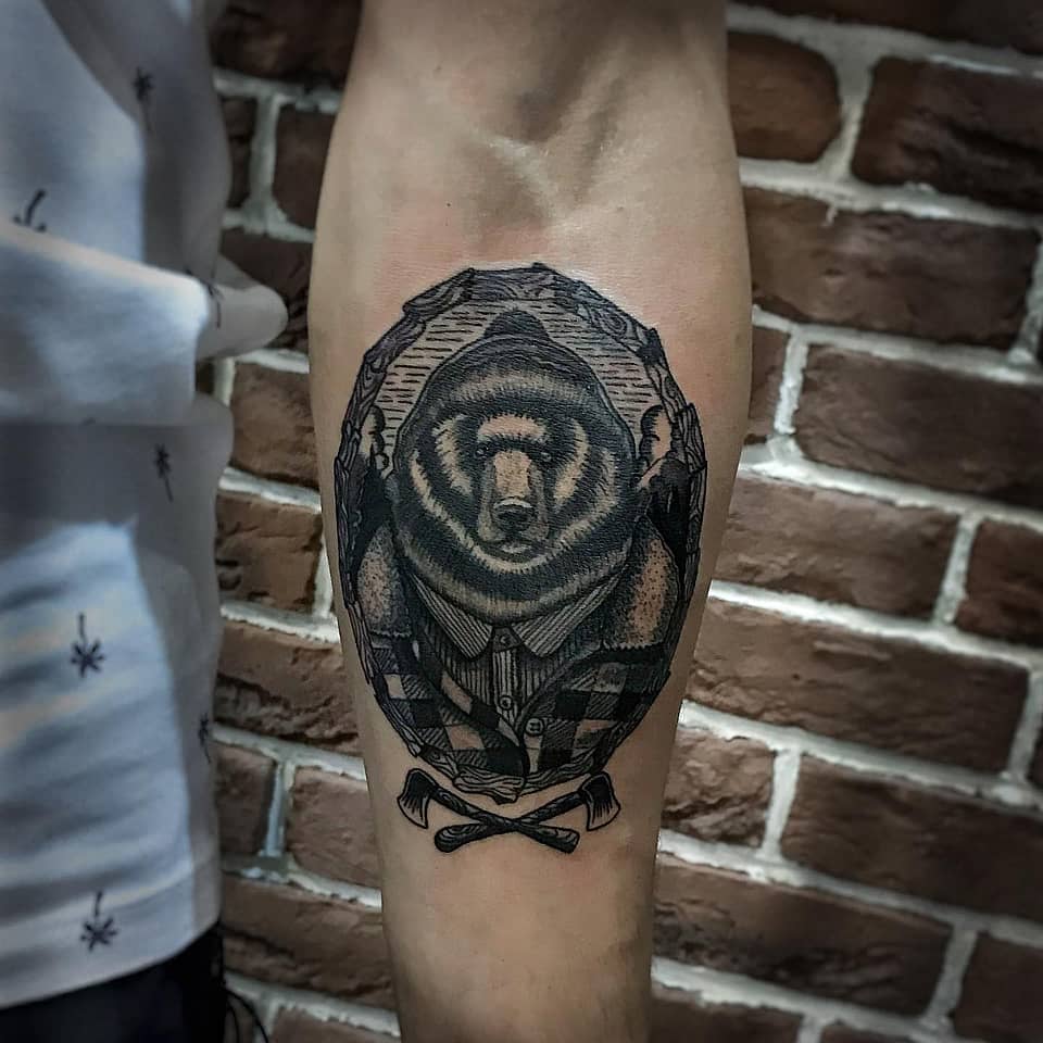 Lumberjack Bear Crest