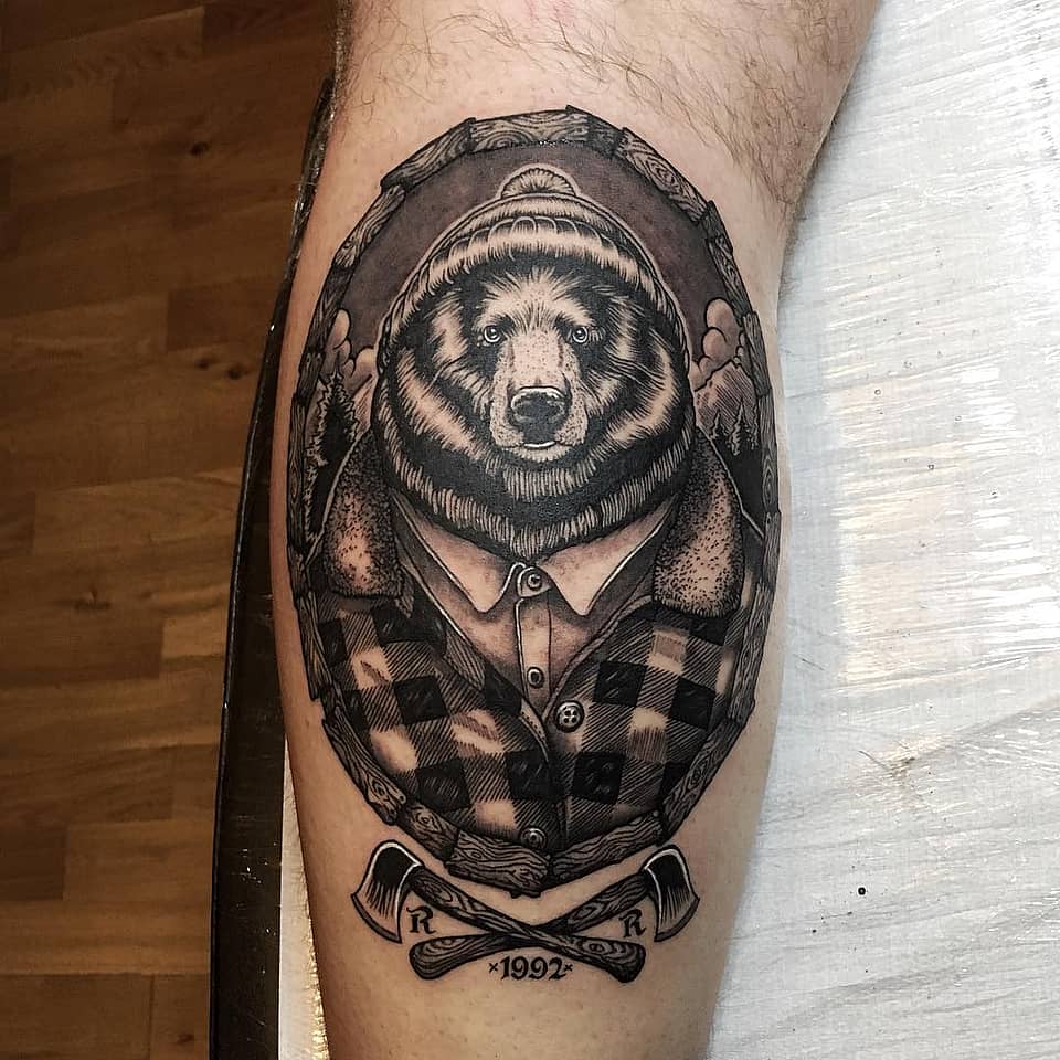 Lumberjack Bear Portrait