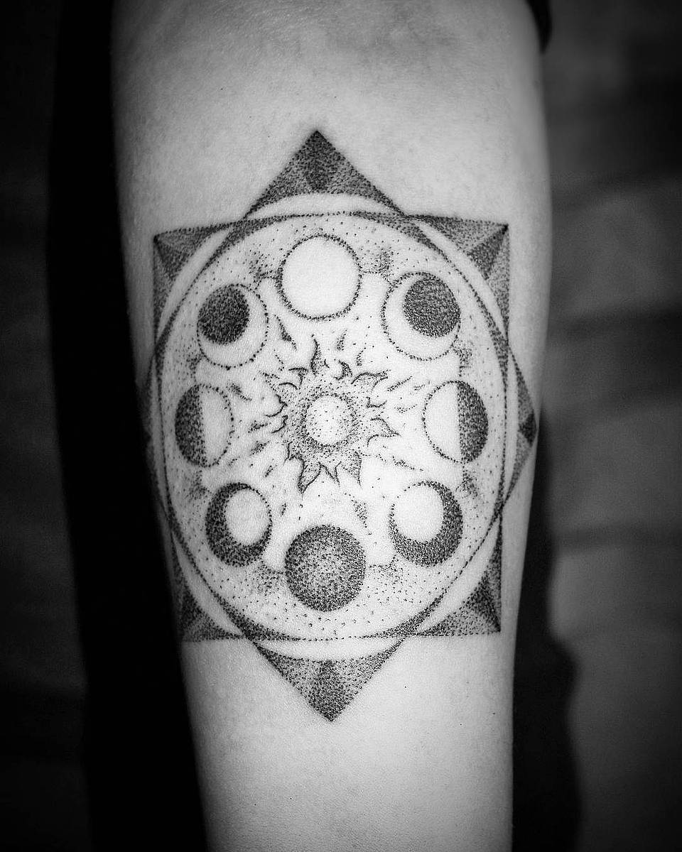 Lunar Phases Mandala