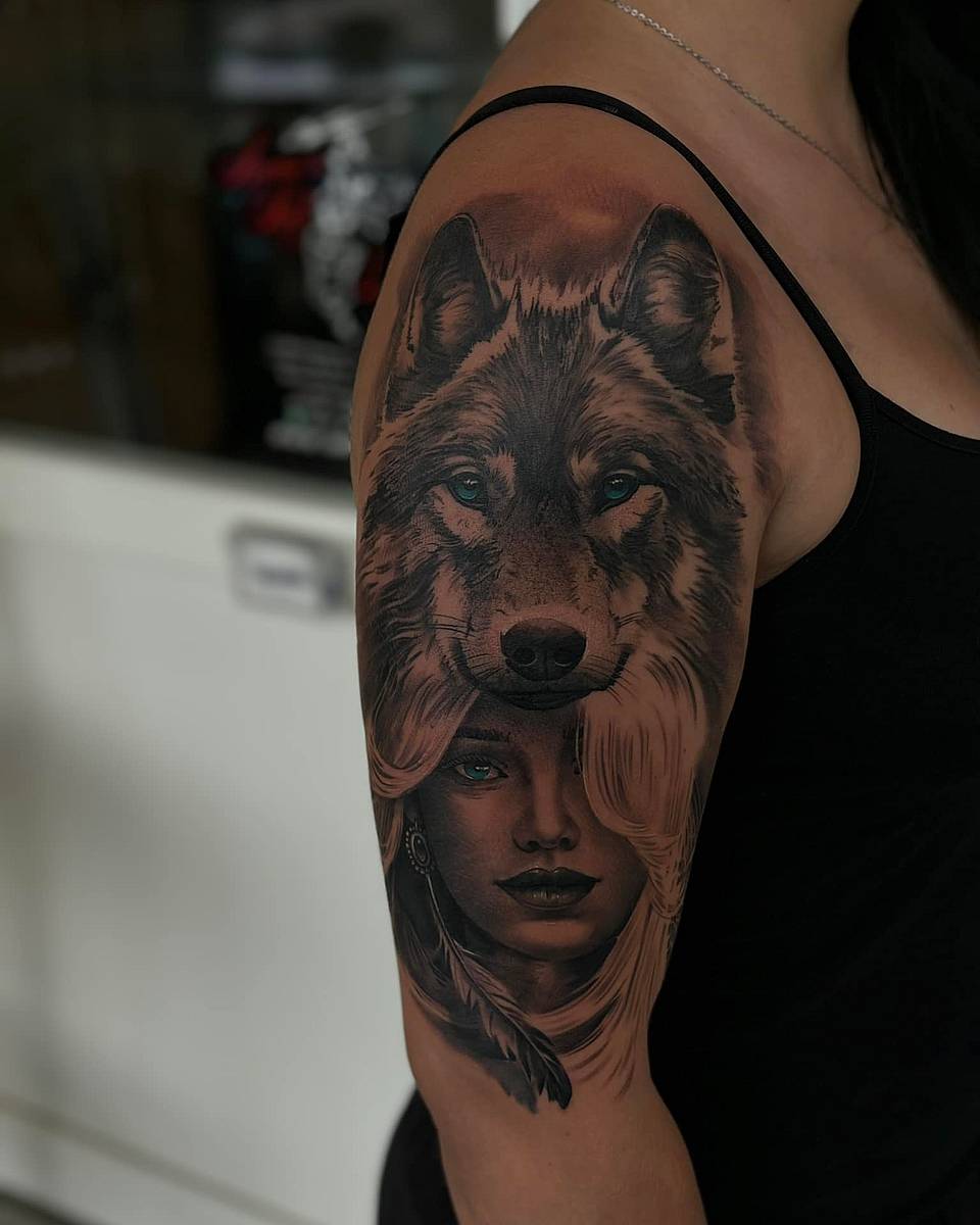 Lupine Guardian Portrait