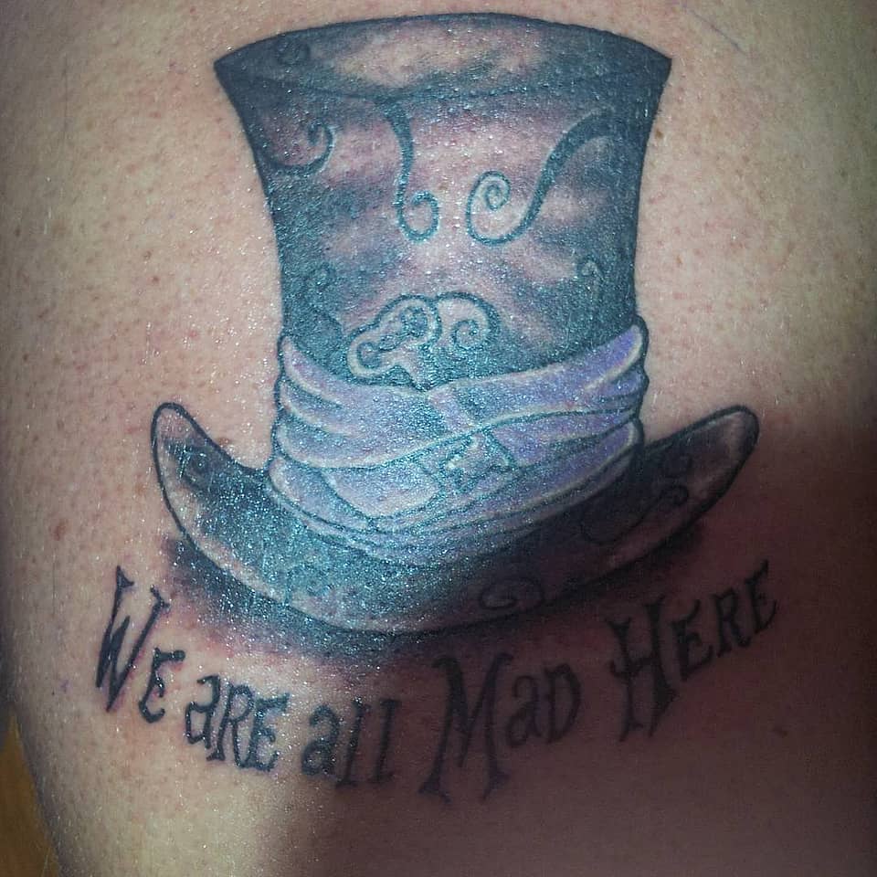 Mad Hatter Top Hat Quote